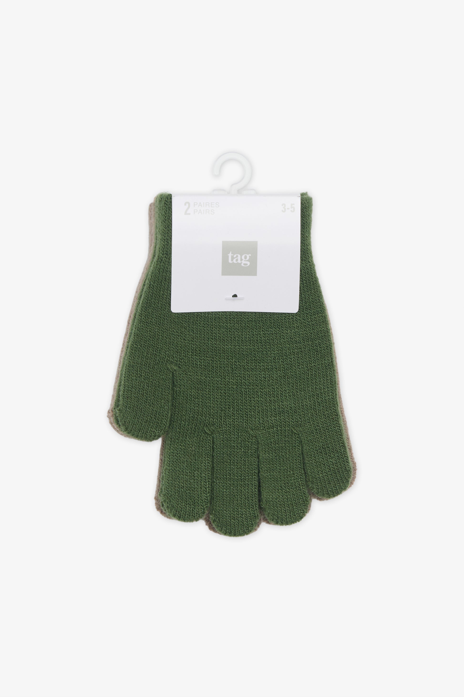 Duo de gants de ville TAG - Enfant garçon && KAKI