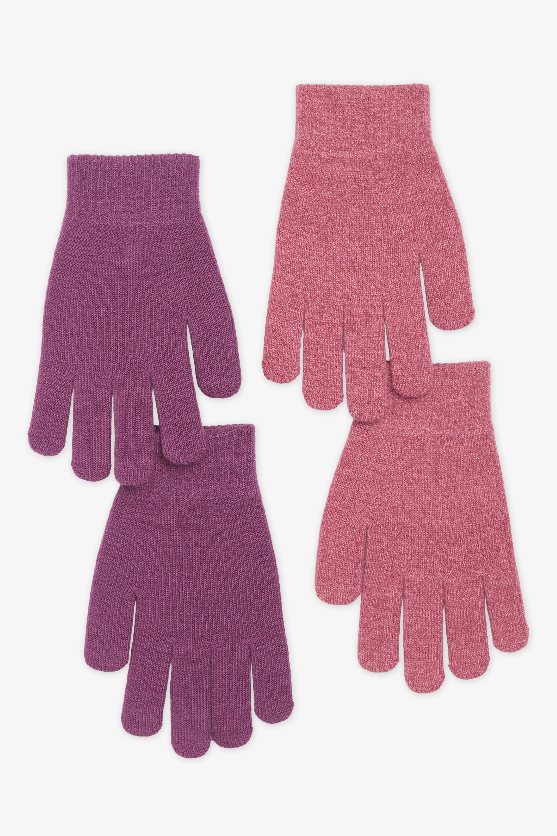 Emballage double de gants tricotés - Ado fille && LILAS