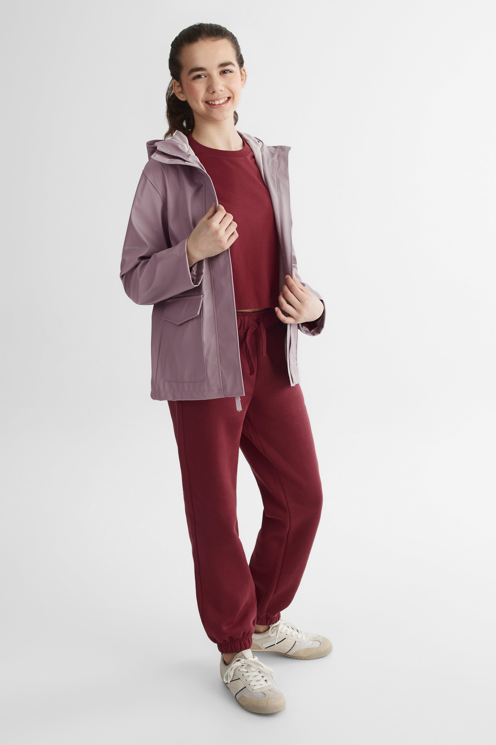 Manteau coquille en similicuir - Ado fille && LILAS
