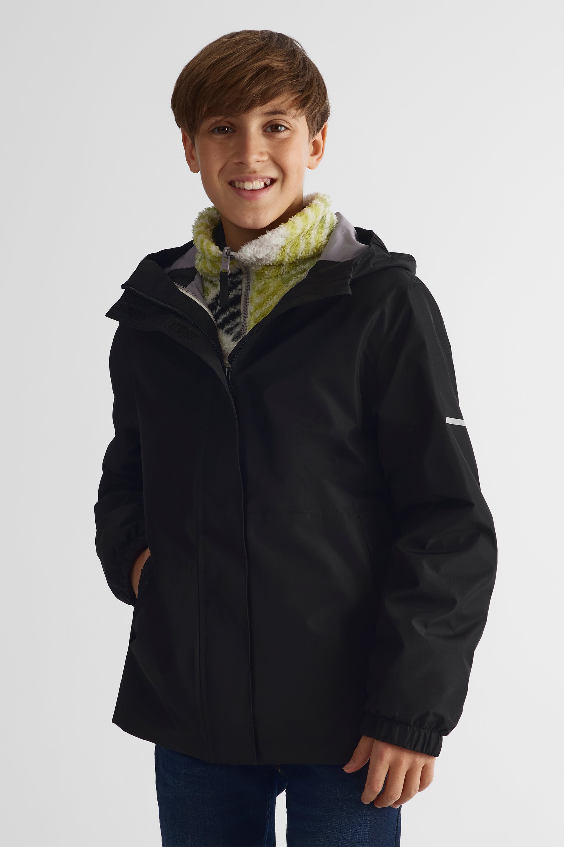 Manteau coquille pongée TAG - Ado garçon && NOIR