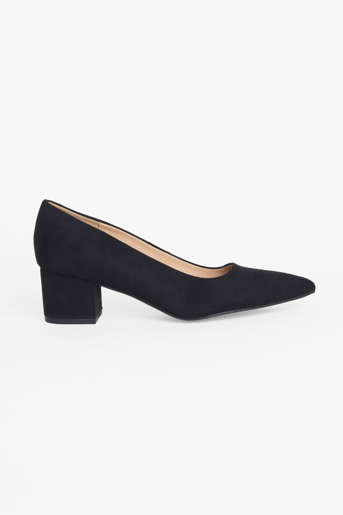 Soulier à talon carré pointu - Femme && NOIR