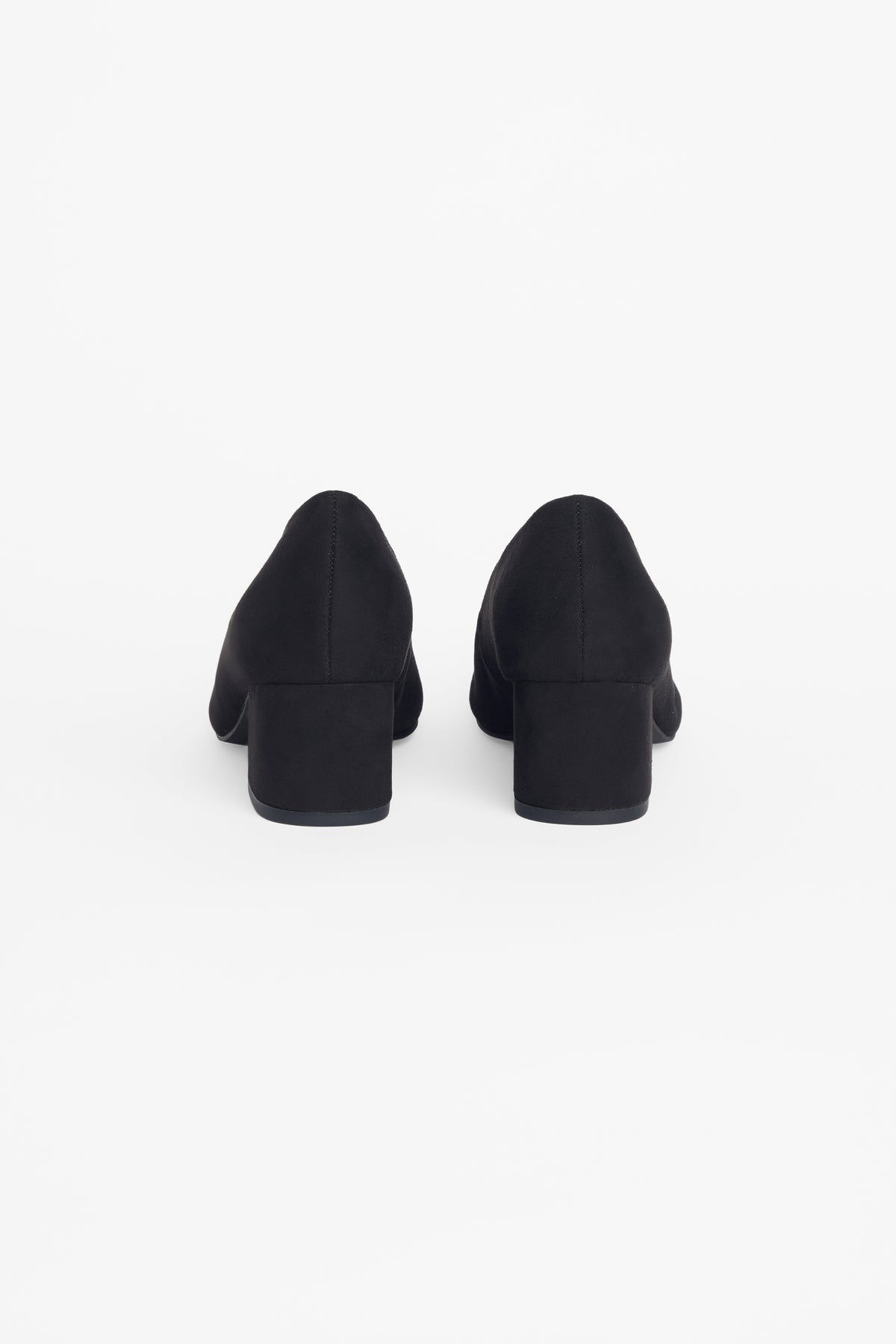Soulier à talon carré pointu - Femme && NOIR
