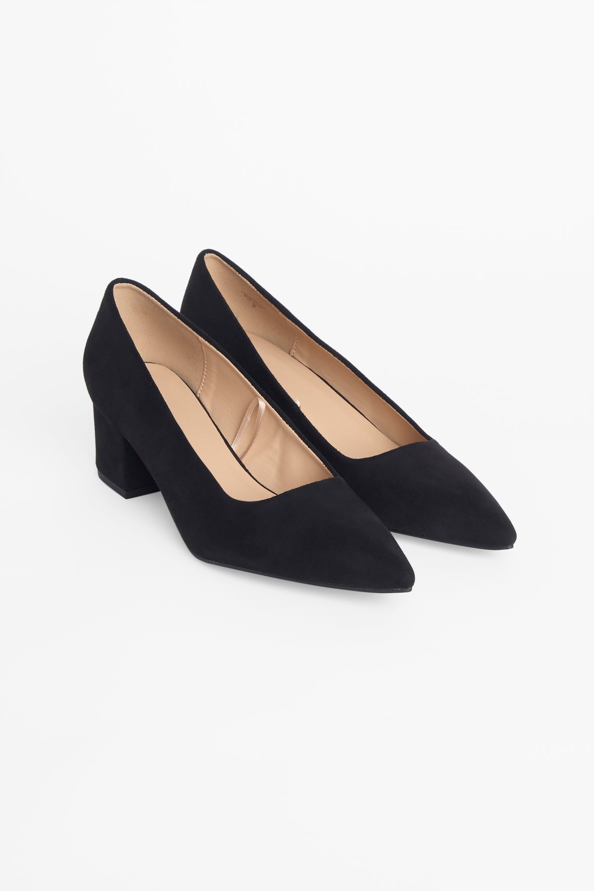 Soulier à talon carré pointu - Femme && NOIR