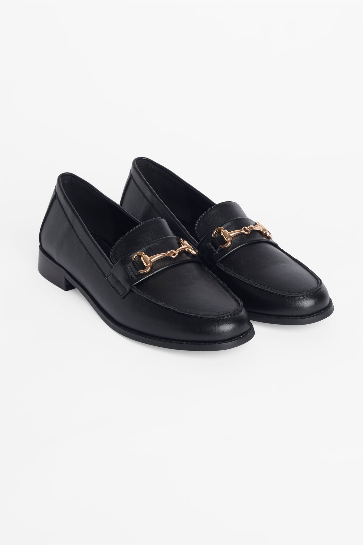 Mocassin habillé à mors doré - Femme && NOIR