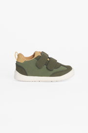 Soulier bimatière nubuck et suède - Bébé garçon && KAKI