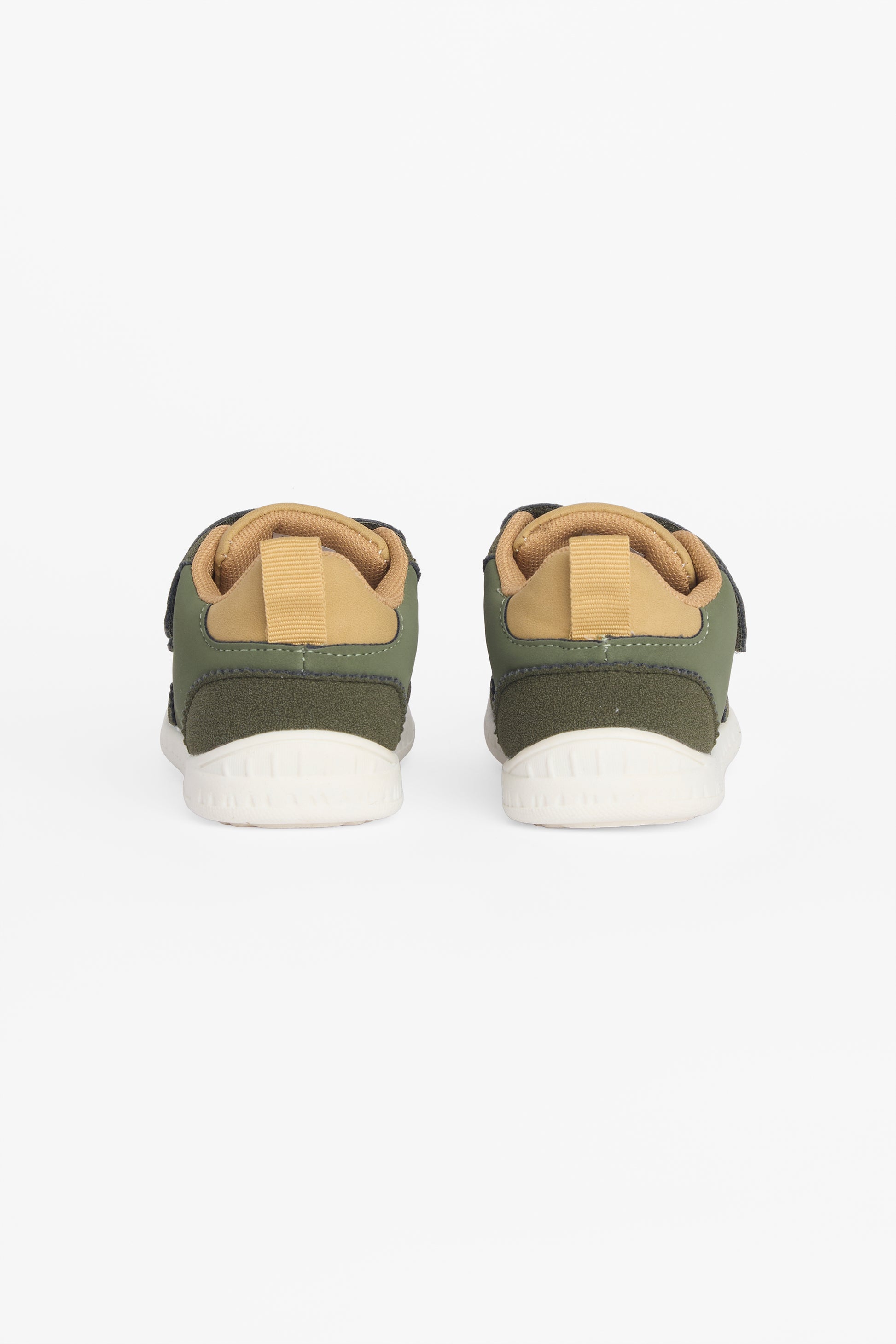Soulier bimatière nubuck et suède - Bébé garçon && KAKI
