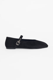 Soulier habillé en suède - Ado fille && NOIR