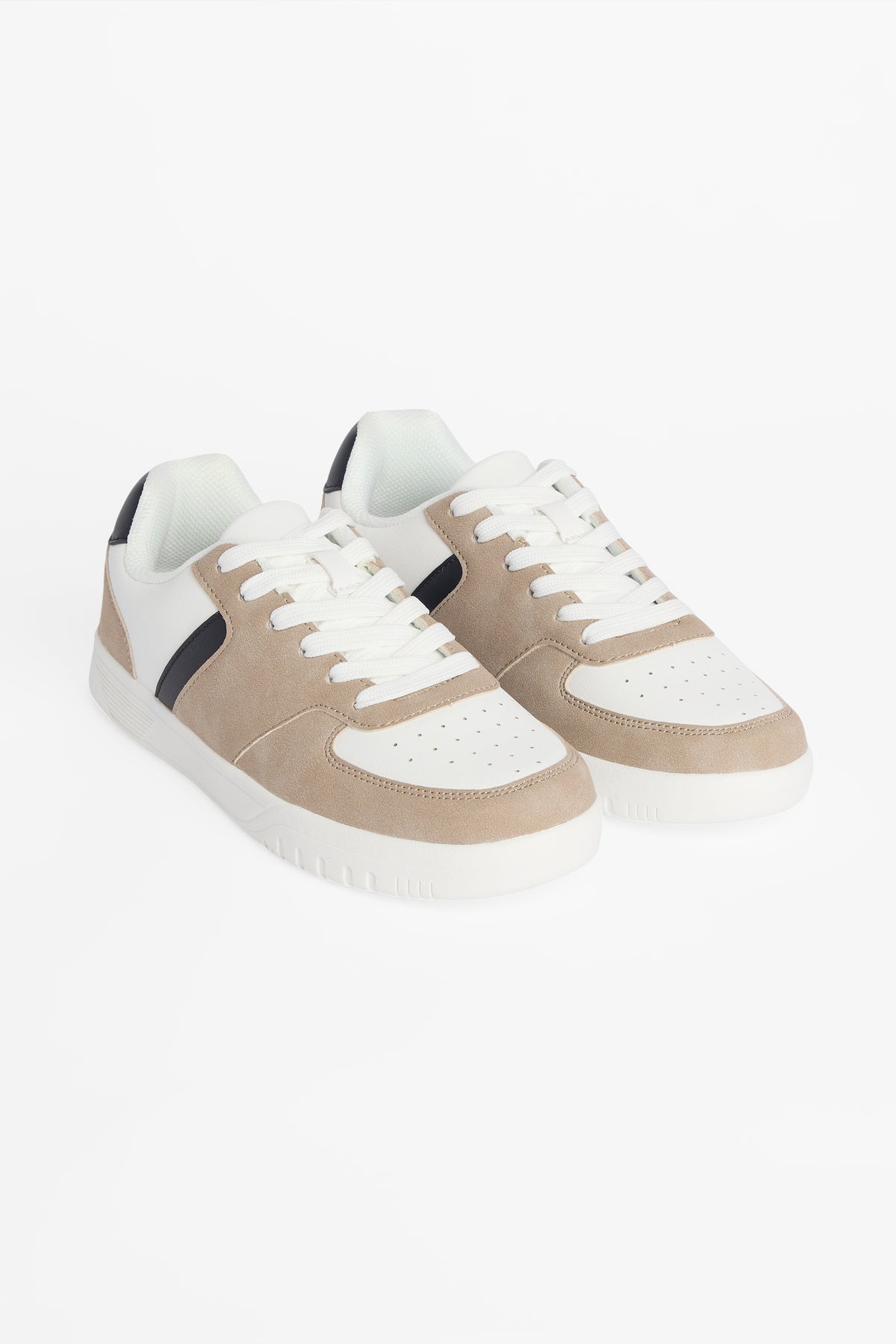 Soulier bimatière nappa et suède - Ado garçon && BRUN