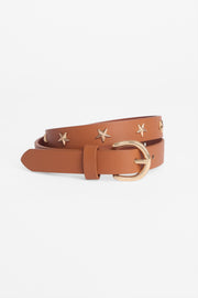 Ceinture en cuirette nappa - Enfant fille && BRONZÉ