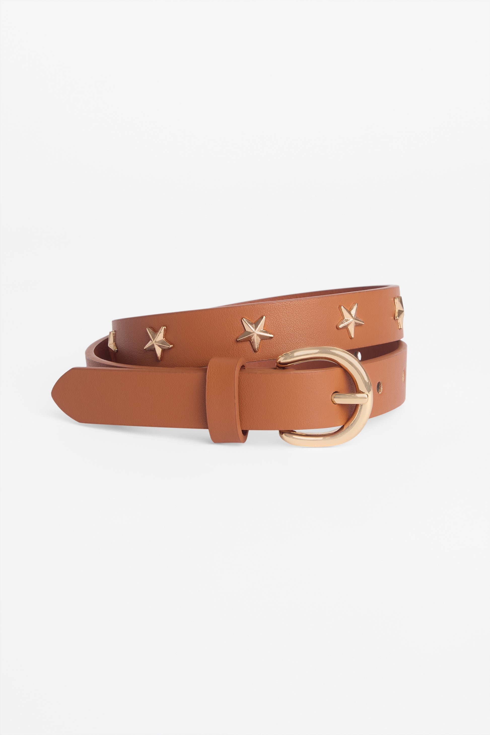 Ceinture en cuirette nappa - Enfant fille && BRONZÉ