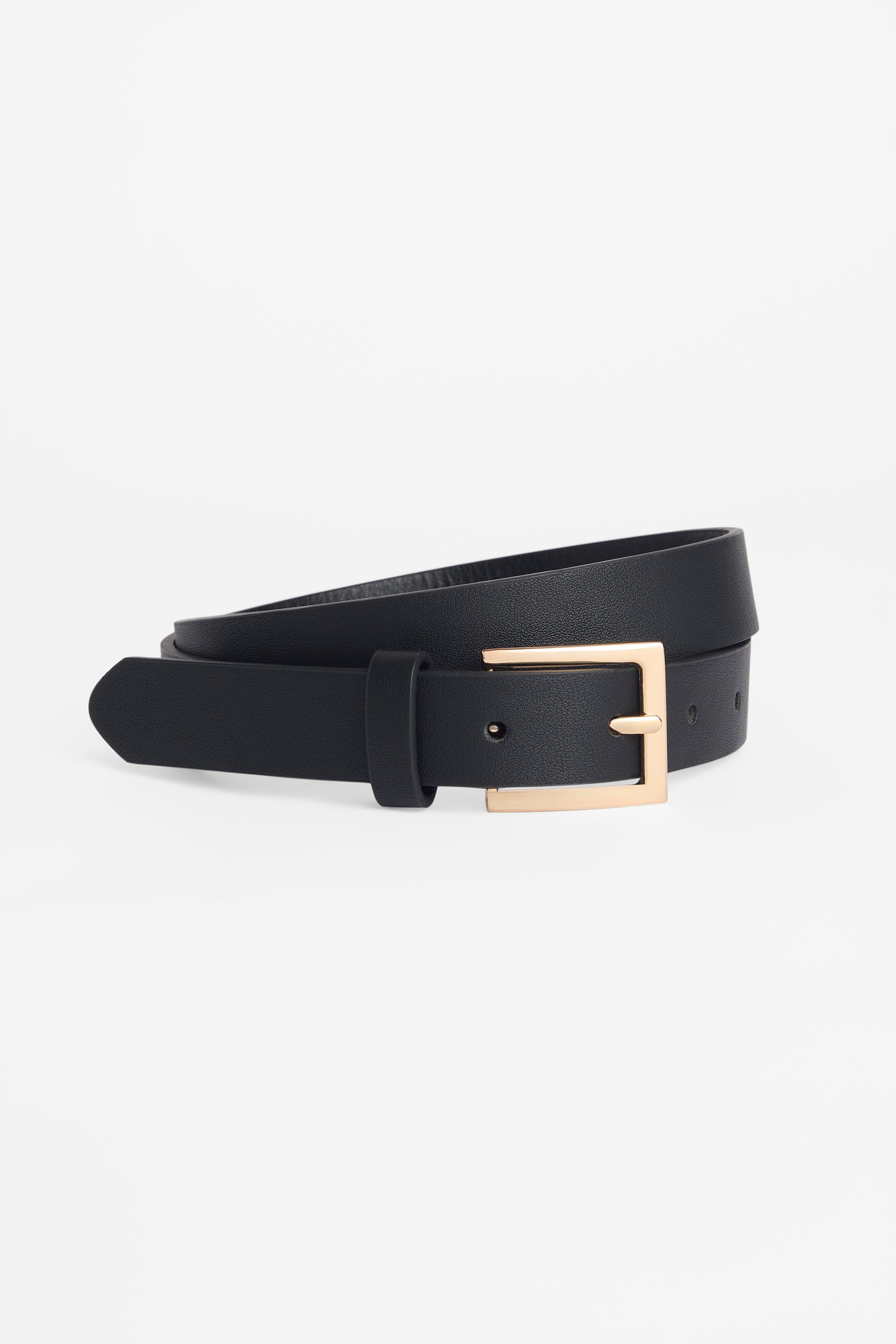Ceinture en cuirette souple - Ado fille && NOIR