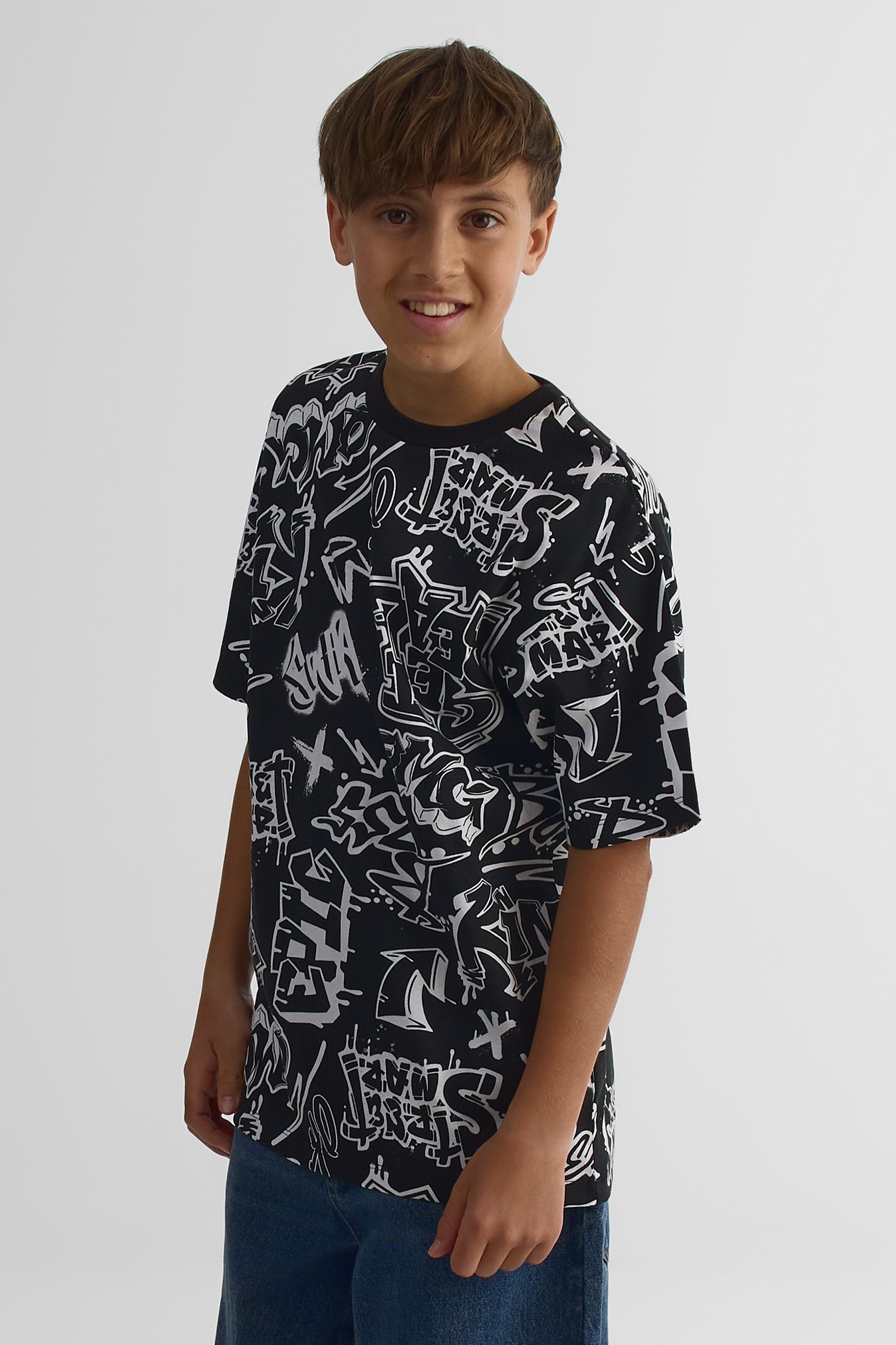 T-shirt essentiel 2/25$ - Ado garçon && NOIR/MULTI