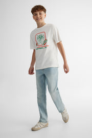 T-shirt graphique 2/25$ - Ado garçon && BLANC