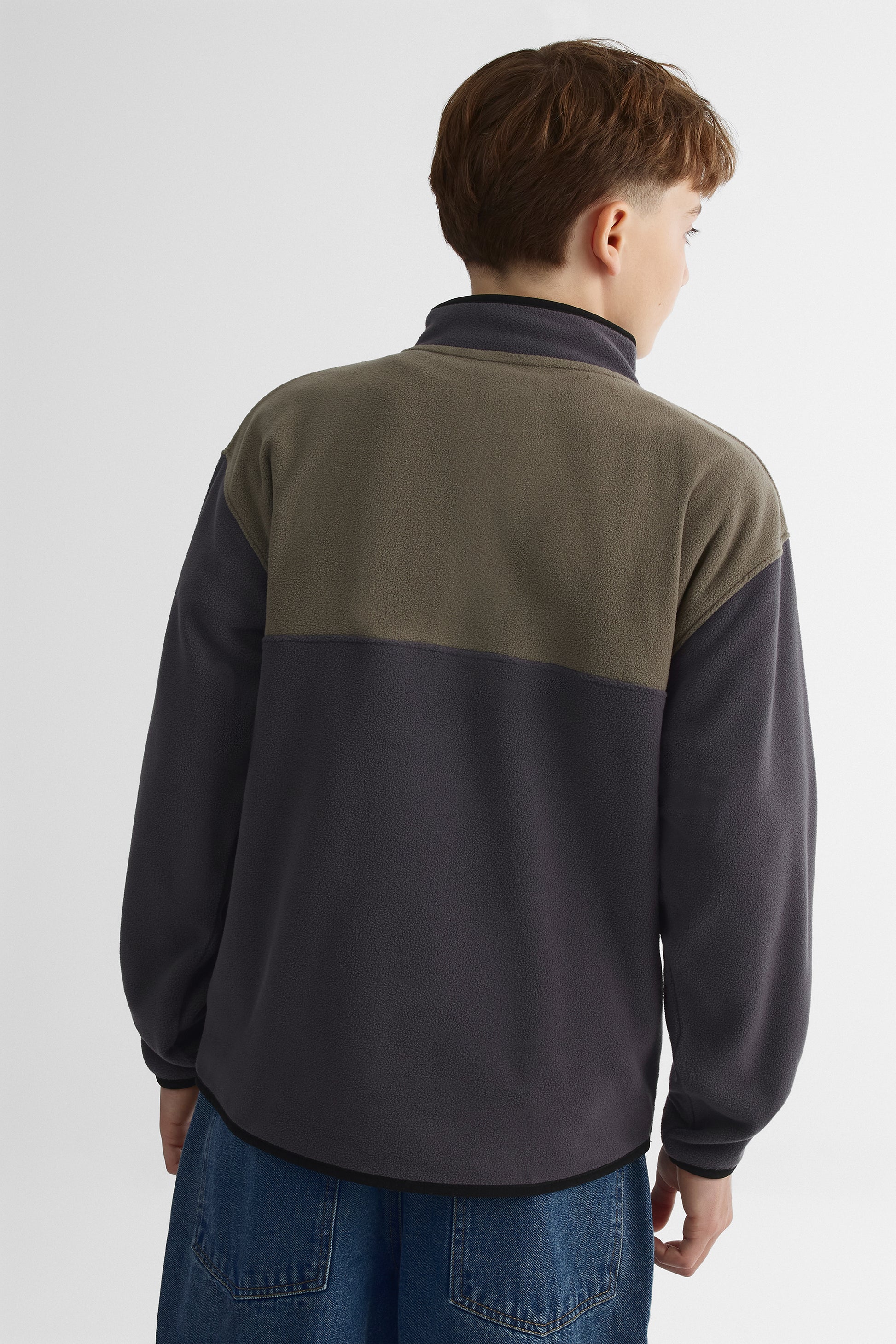 Chandail micropolaire chaud - Ado garçon && GRIS