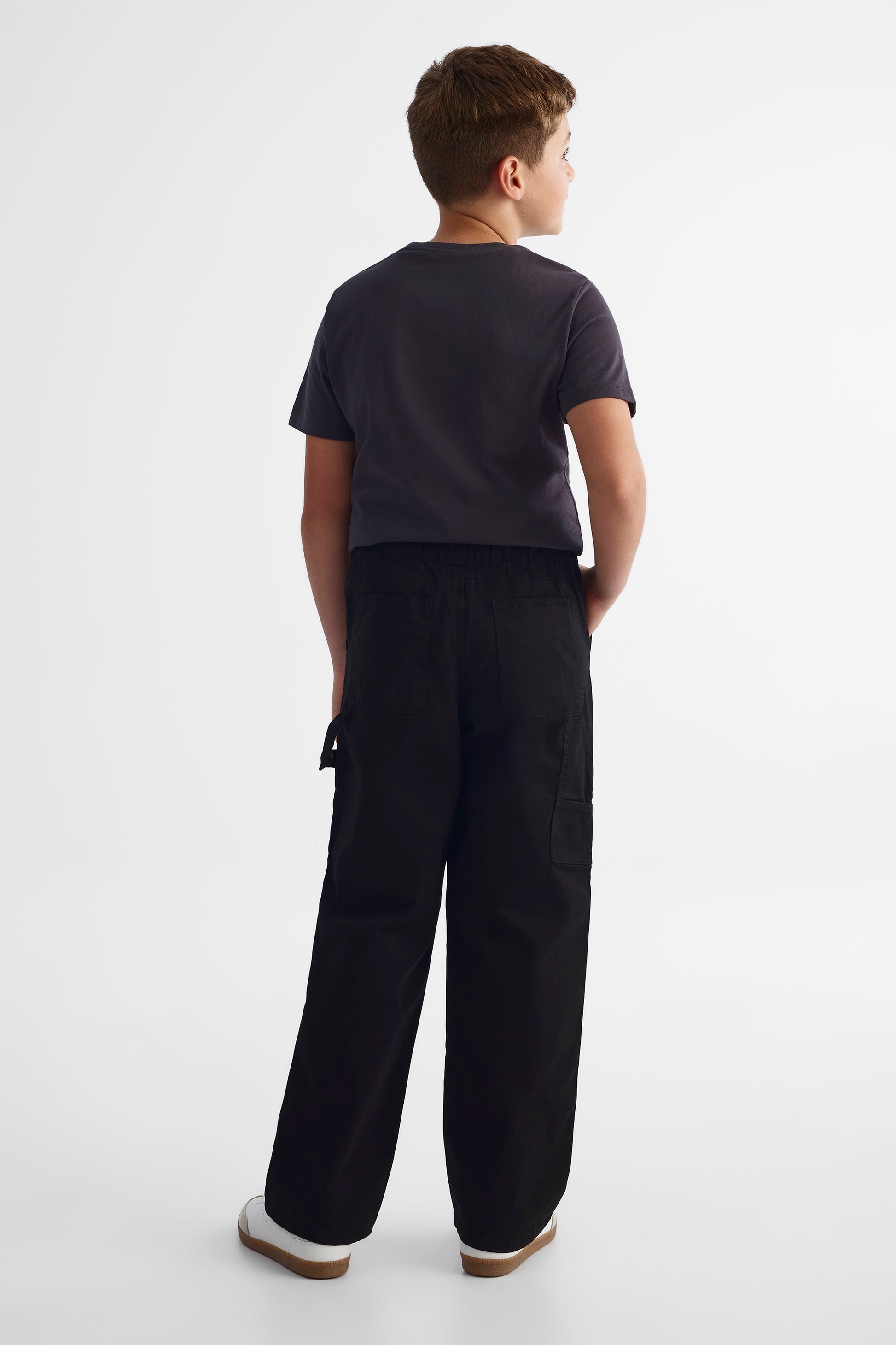 Pantalon chino en twill - Ado garçon && NOIR