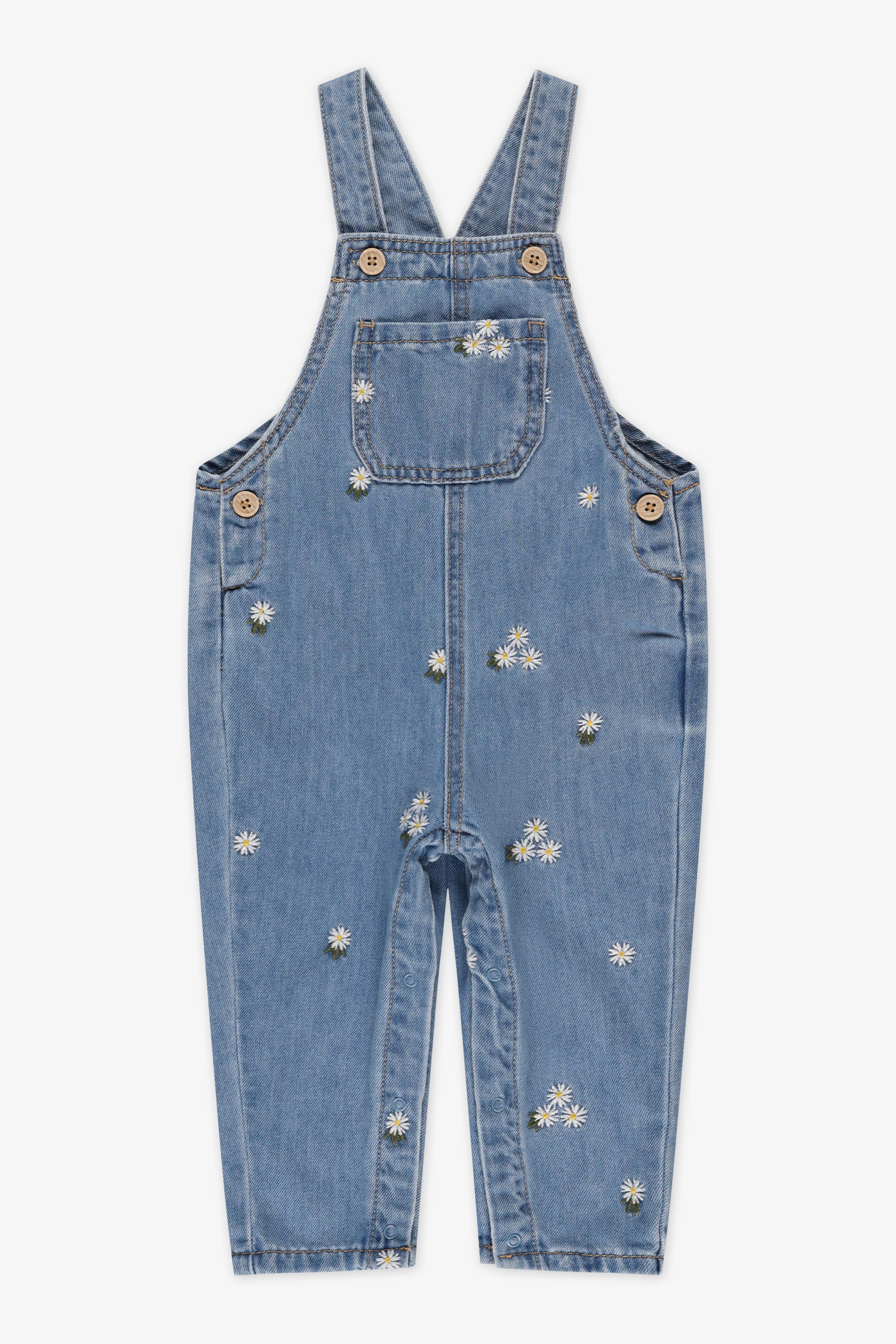 Salopette en denim léger - Bébé fille && DENIM MOYEN