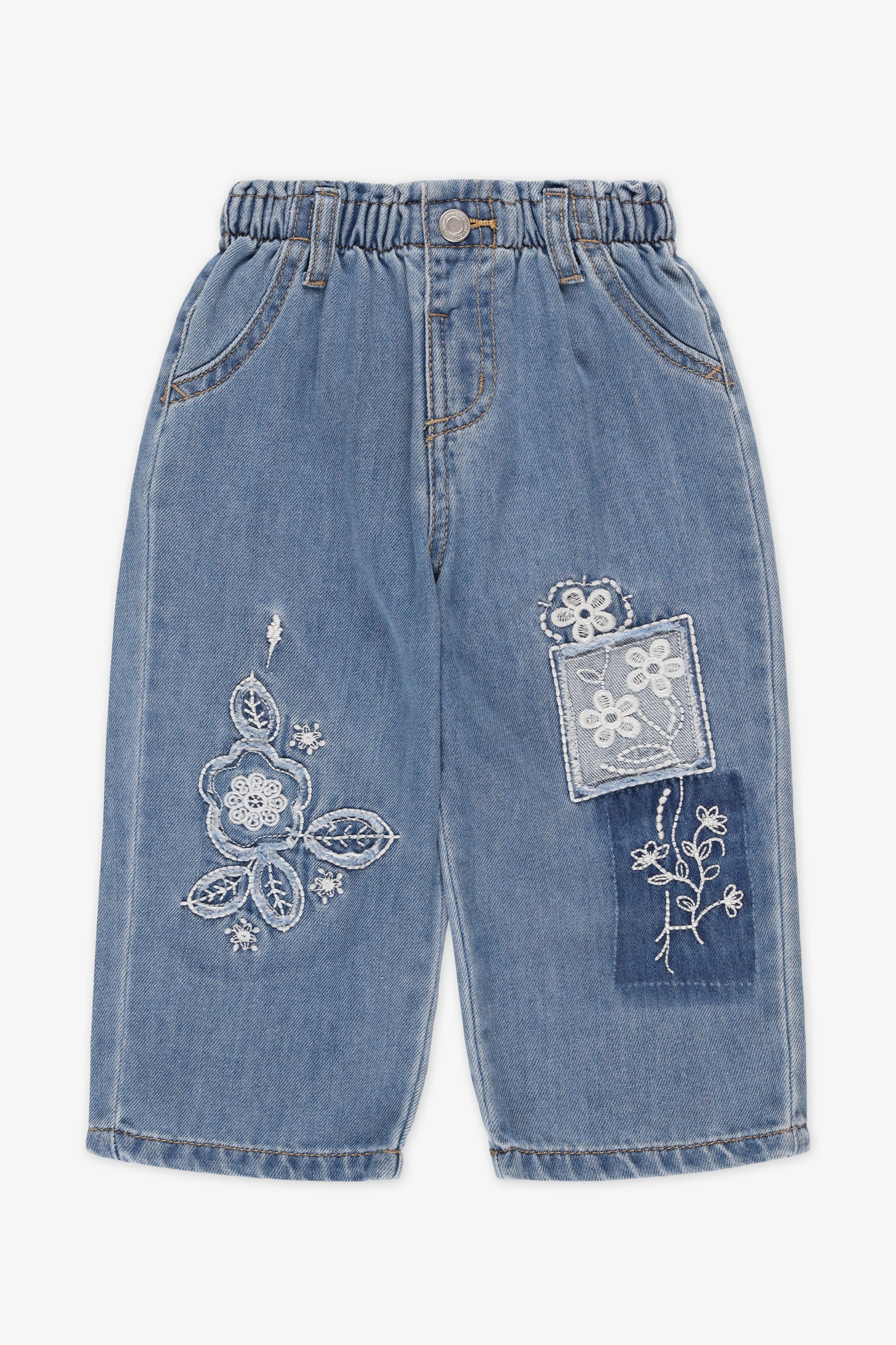 Jeans en denim doux - Bébé fille && DENIM MOYEN