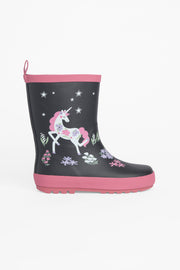 Bottes de pluie douces TAG - Enfant fille && NOIR