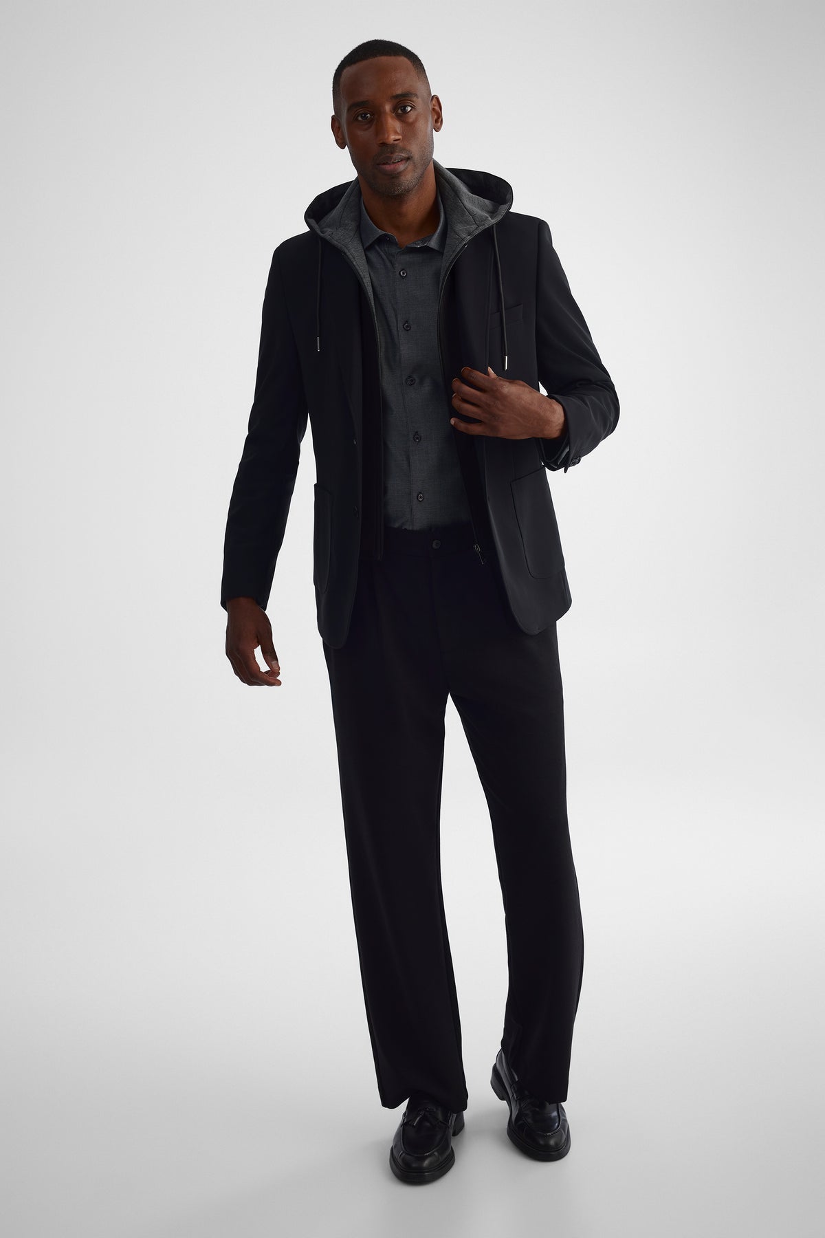 Chemise infroissable AKA - Homme && NOIR