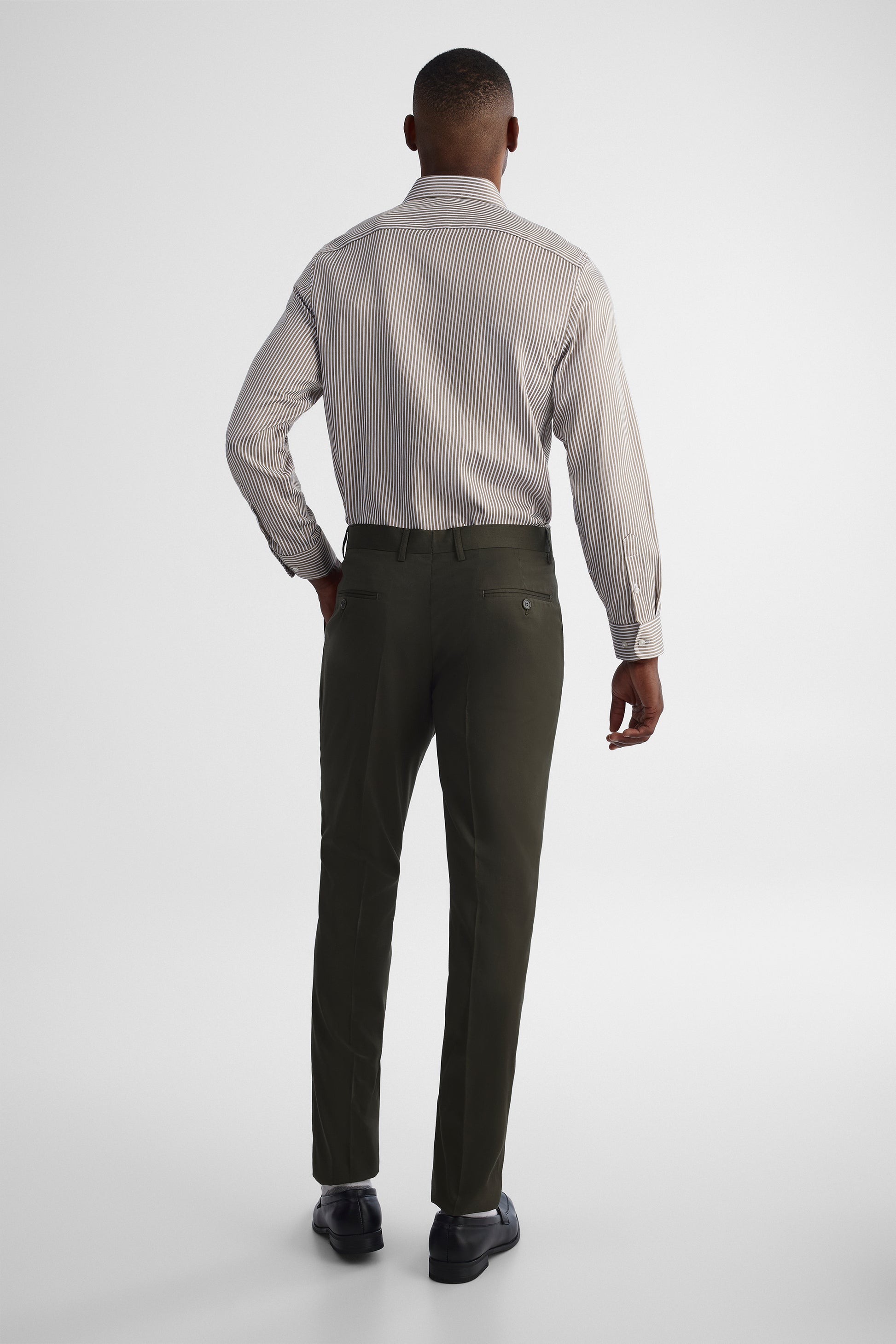Pantalon AKA habillé extensible - Homme && OLIVE