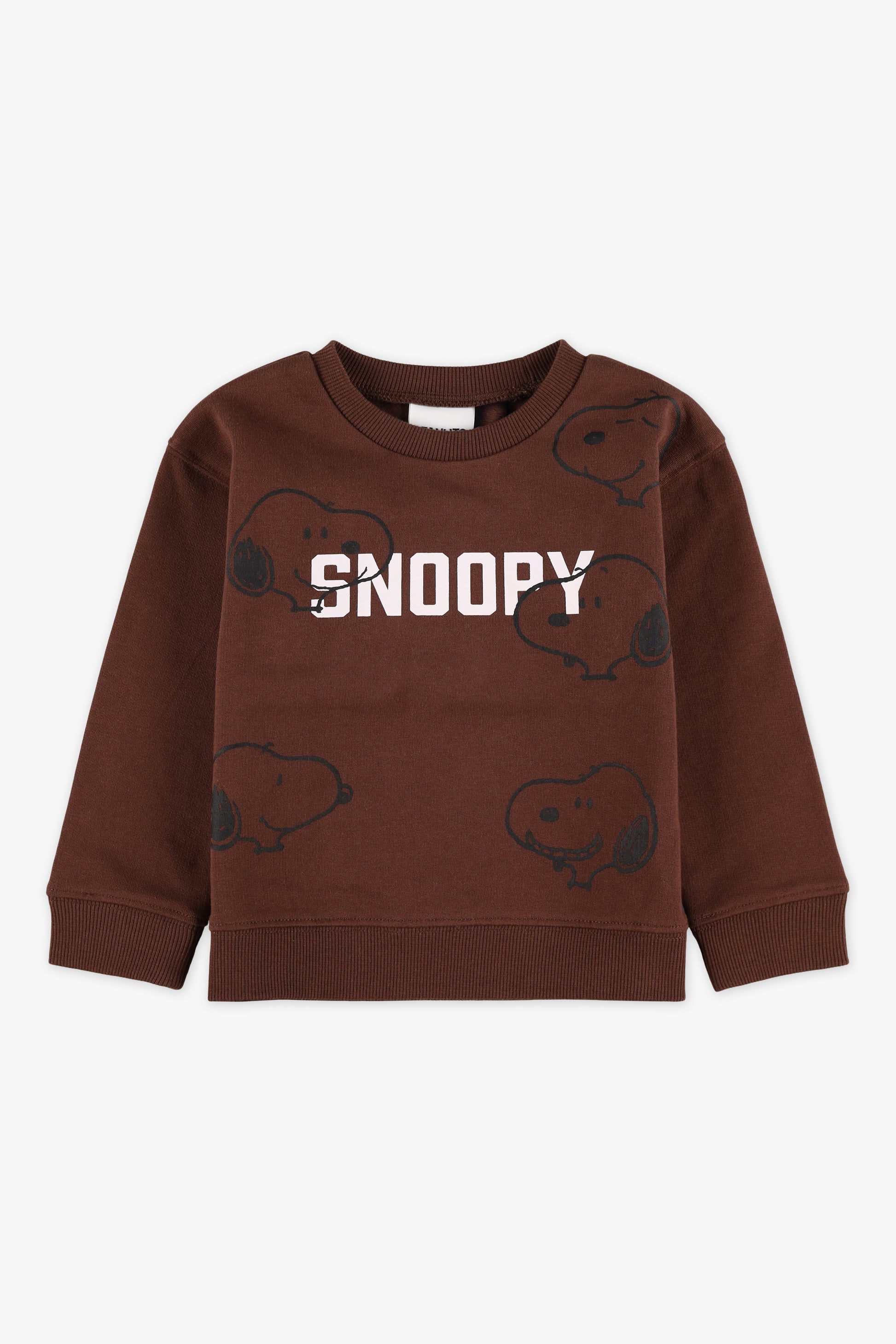 Chandail Snoopy en molleton - Bébé garçon && BRUN