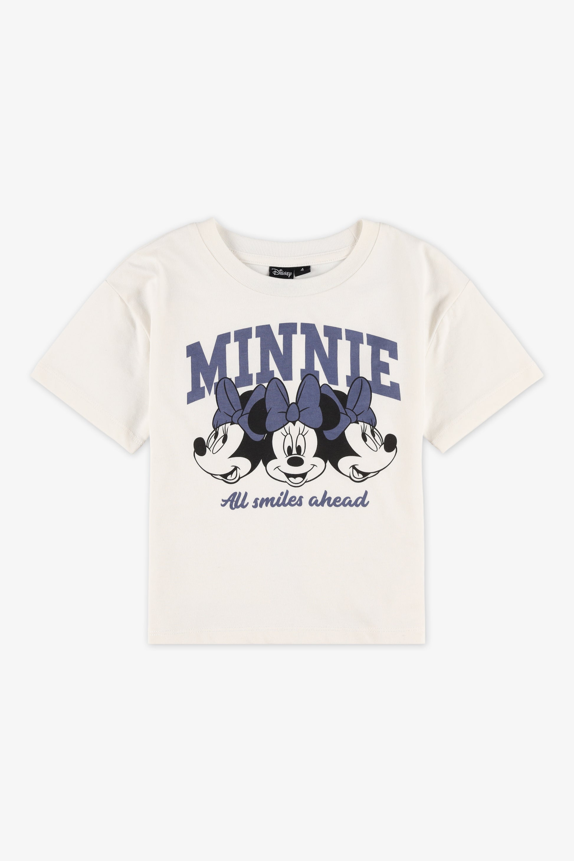T-shirt Minnie Mouse - Enfant fille && IVOIRE
