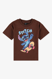 T-shirt Lilo & Stitch - Enfant garçon && BRUN