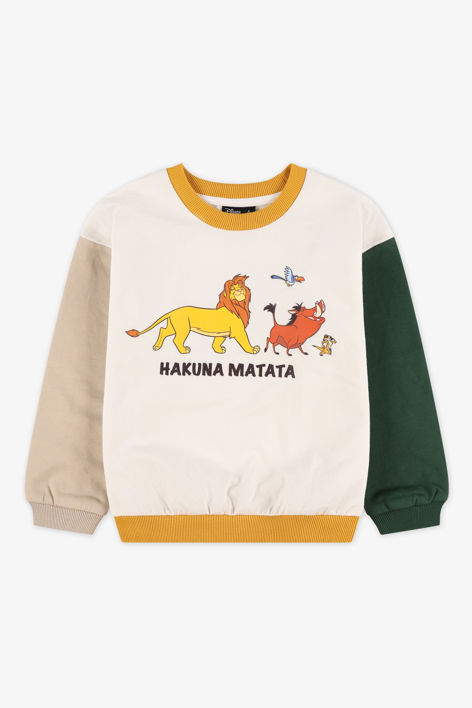 Chandail ouaté Roi Lion - Enfant garçon && IVOIRE