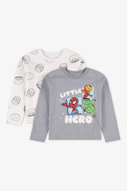 Paquet de 2 chandails Marvel - Enfant garçon && GRIS