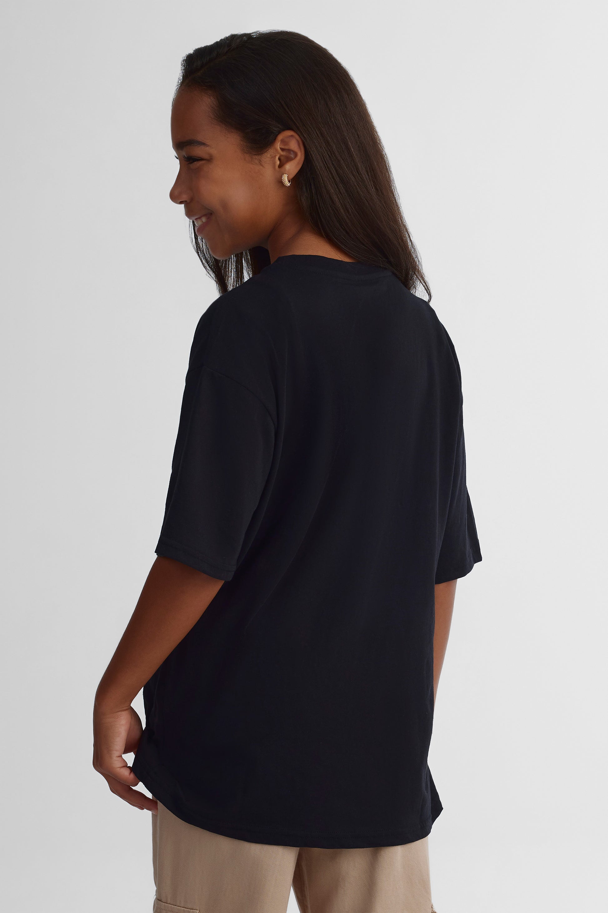 T-shirt Peanuts - Ado fille && NOIR