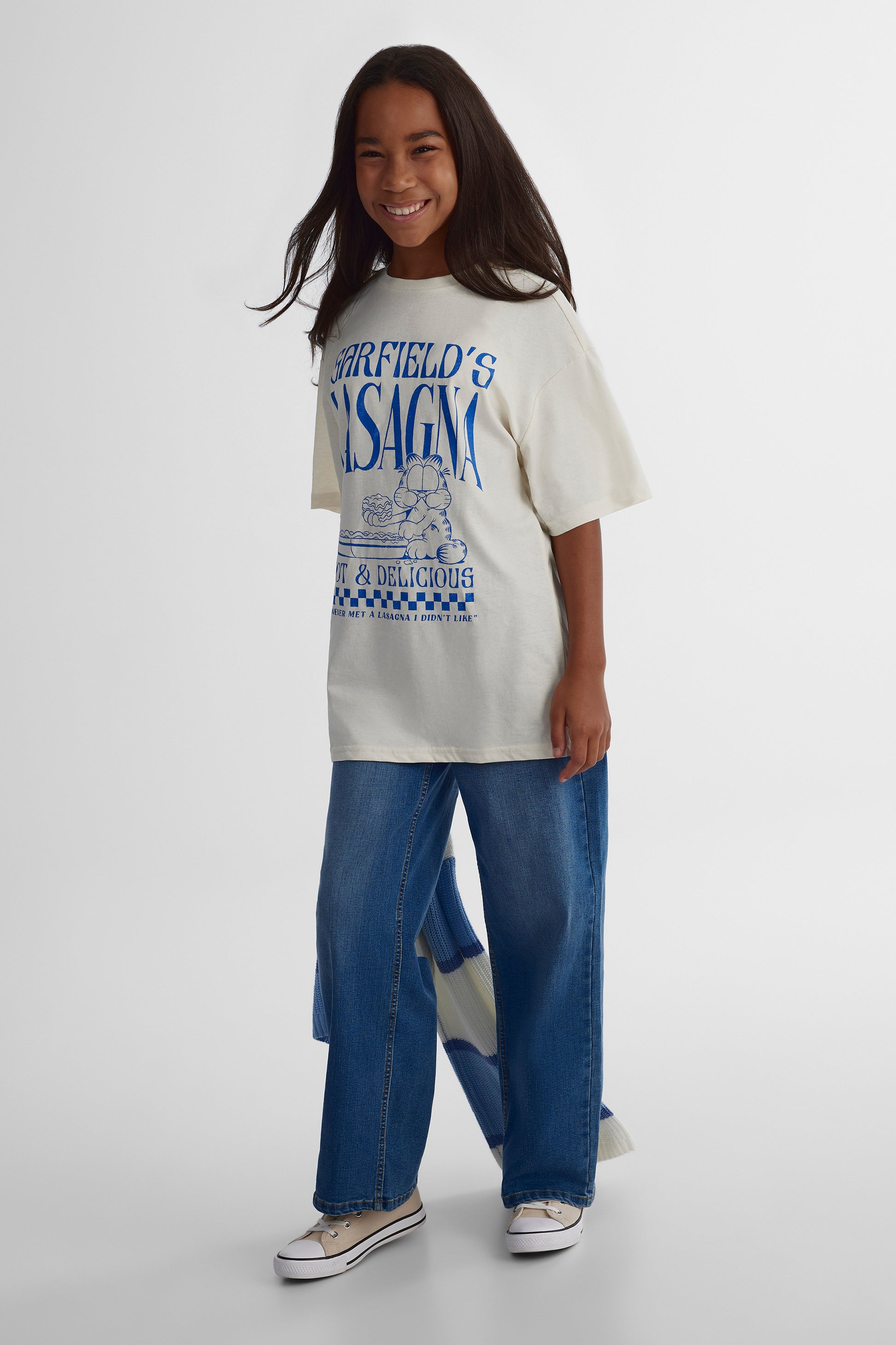 T-shirt Garfield - Ado fille && IVOIRE