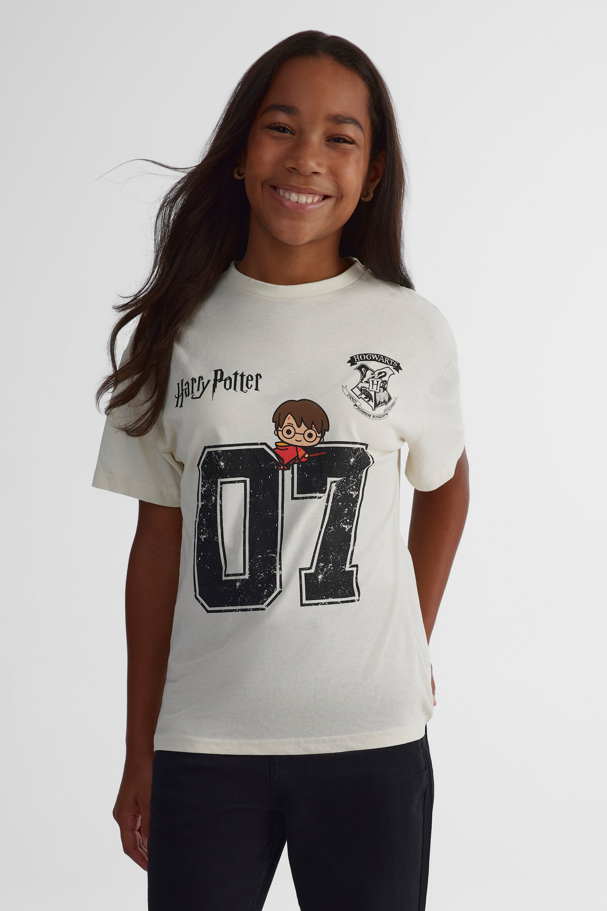 T-shirt Harry Potter - Ado fille && IVOIRE