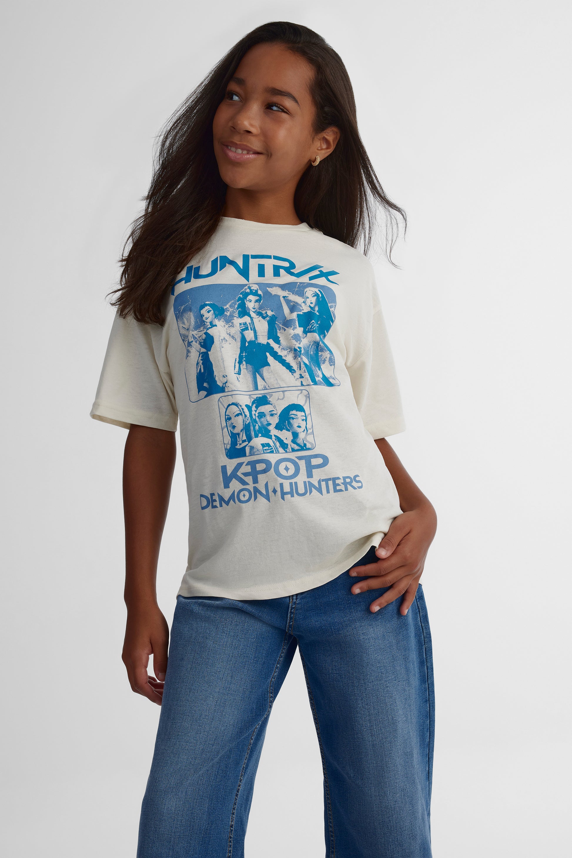 T-shirt K-Pop Demon Hunters - Ado fille && IVOIRE