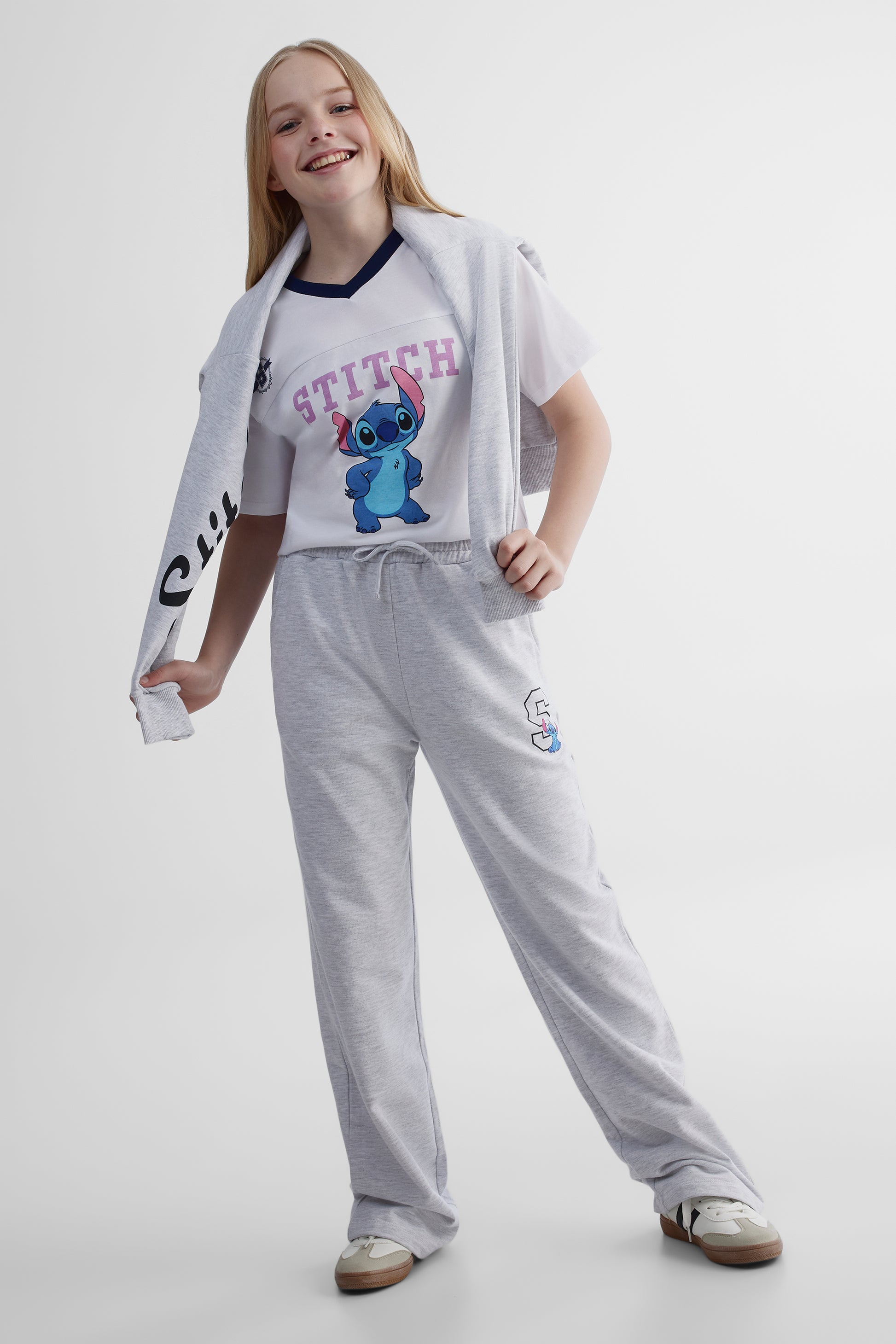 T-shirt Lilo & Stitch - Ado fille && BLANC