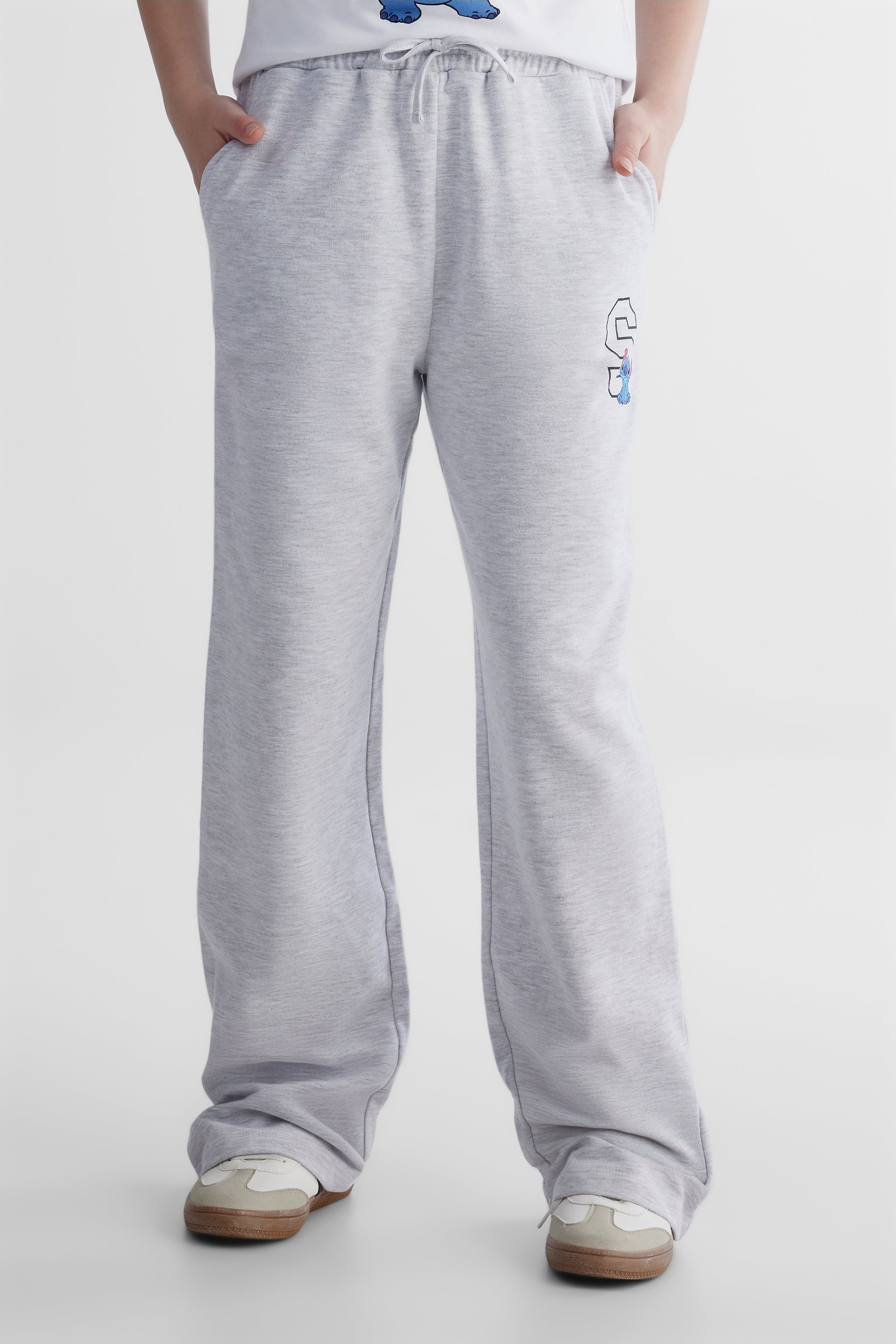 Pantalon ouaté Stitch - Ado fille && GRIS