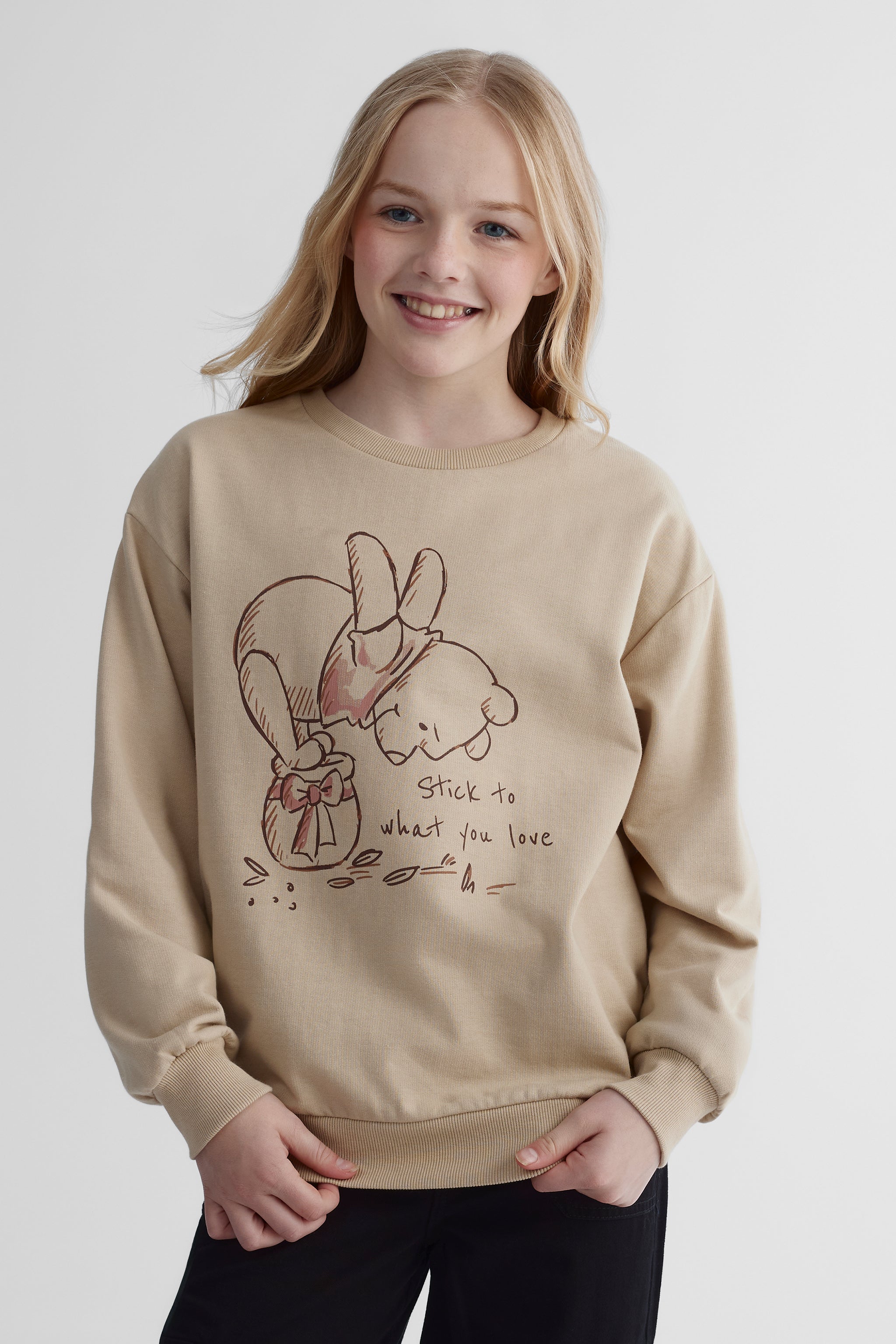Chandail ouaté Winnie l'ourson - Ado fille && BEIGE