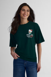 T-shirt licence Hello Kitty - Femme && VERT FORET