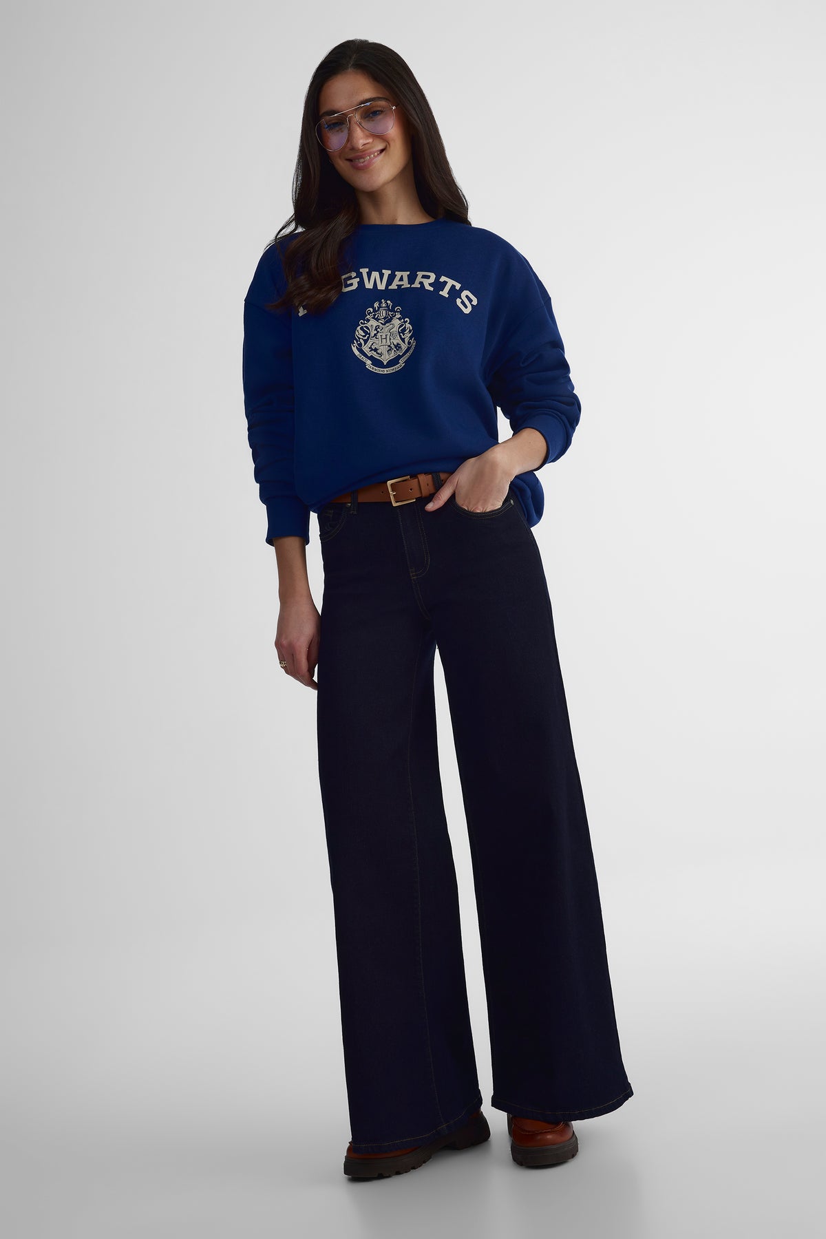 Chandail ouaté Harry Potter - Femme && BLEU MARINE