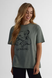T-shirt Le Roi Lion - Femme && VERT
