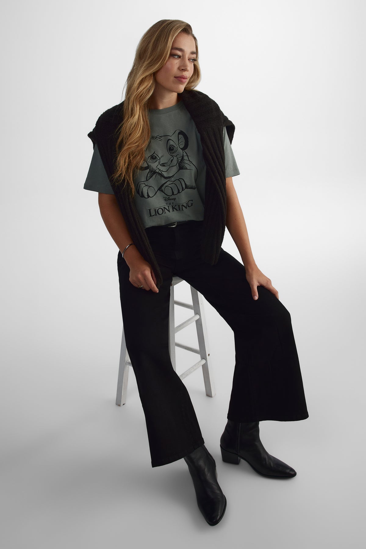 T-shirt Le Roi Lion - Femme && VERT