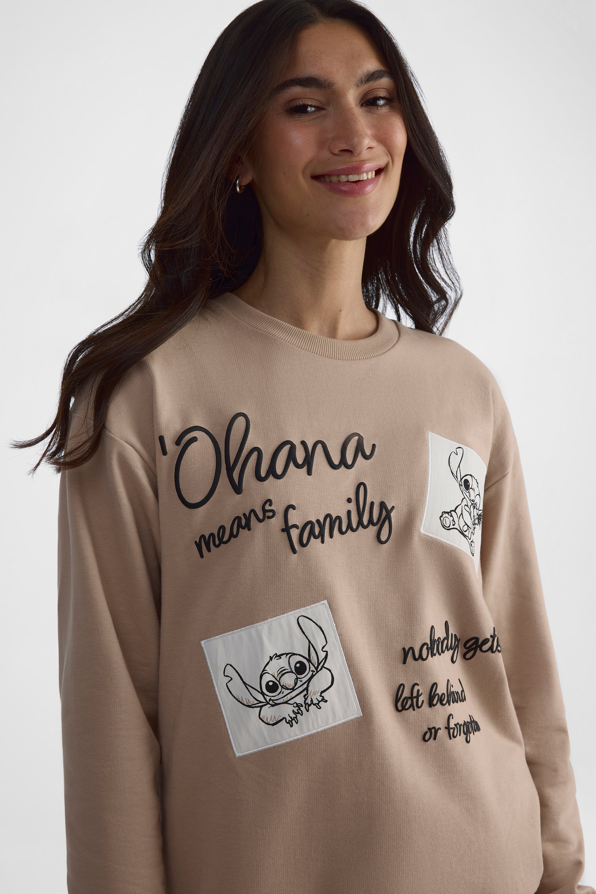 Chandail ouaté Stitch - Femme && TAUPE