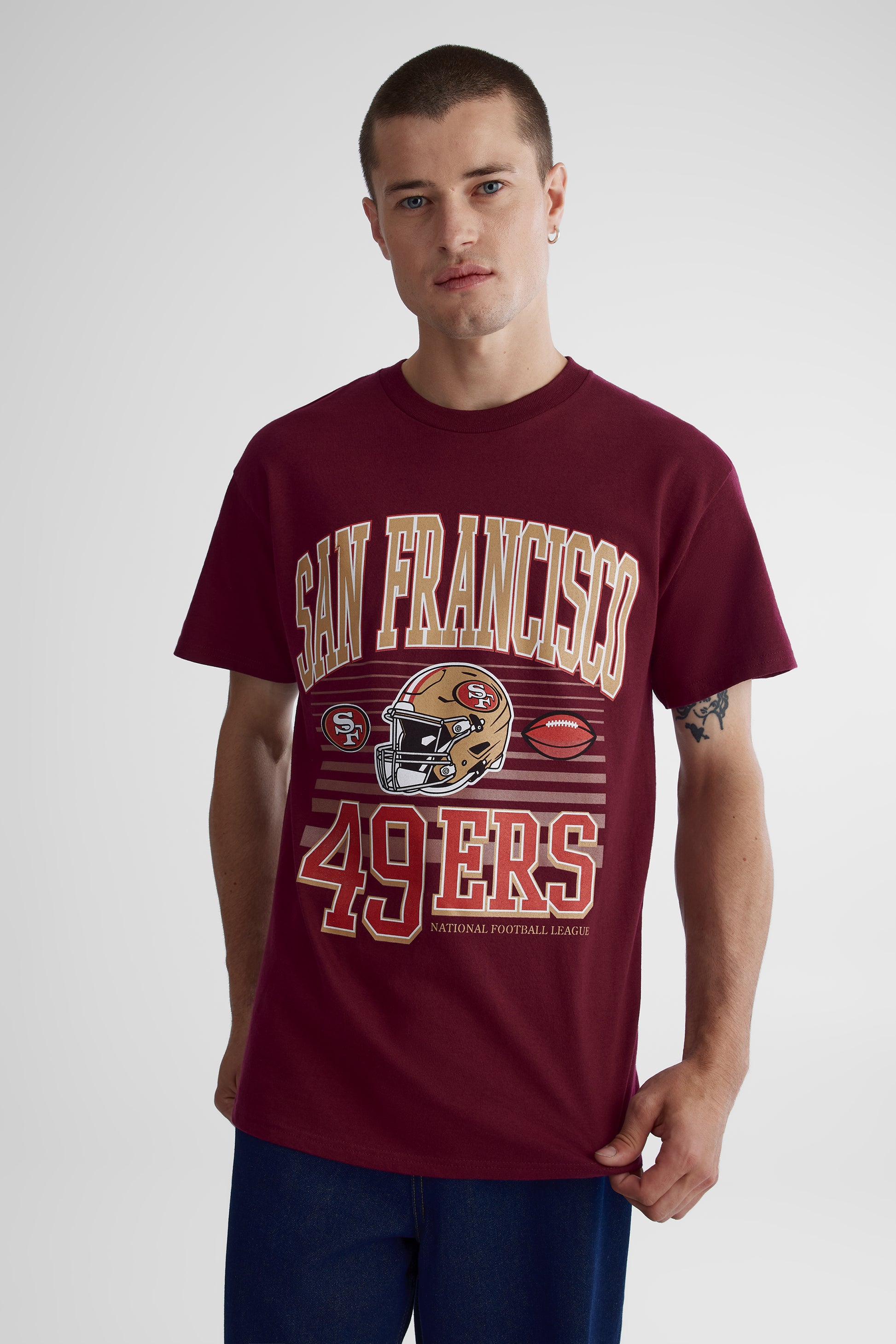 T-shirt San Francisco 49ers - Homme && BOURGOGNE