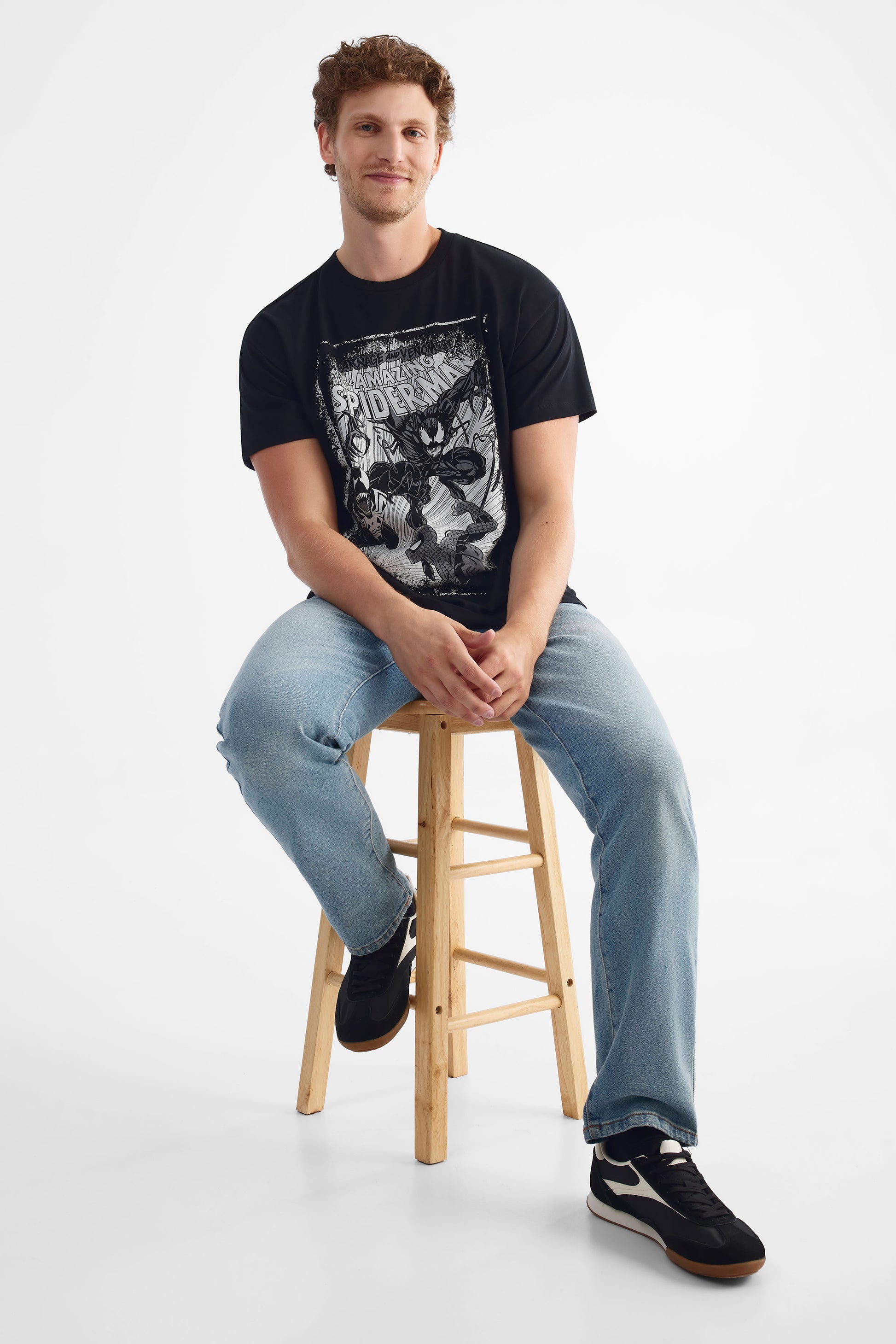 T-shirt Spider-Man - Homme && NOIR