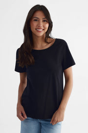 T-shirt trouvaille coupe ample - Femme && NOIR