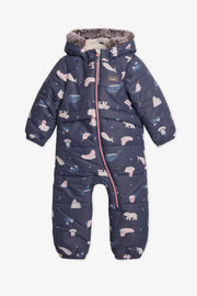 Habit une pièce douillet - Bébé fille && MARIN/MULTI