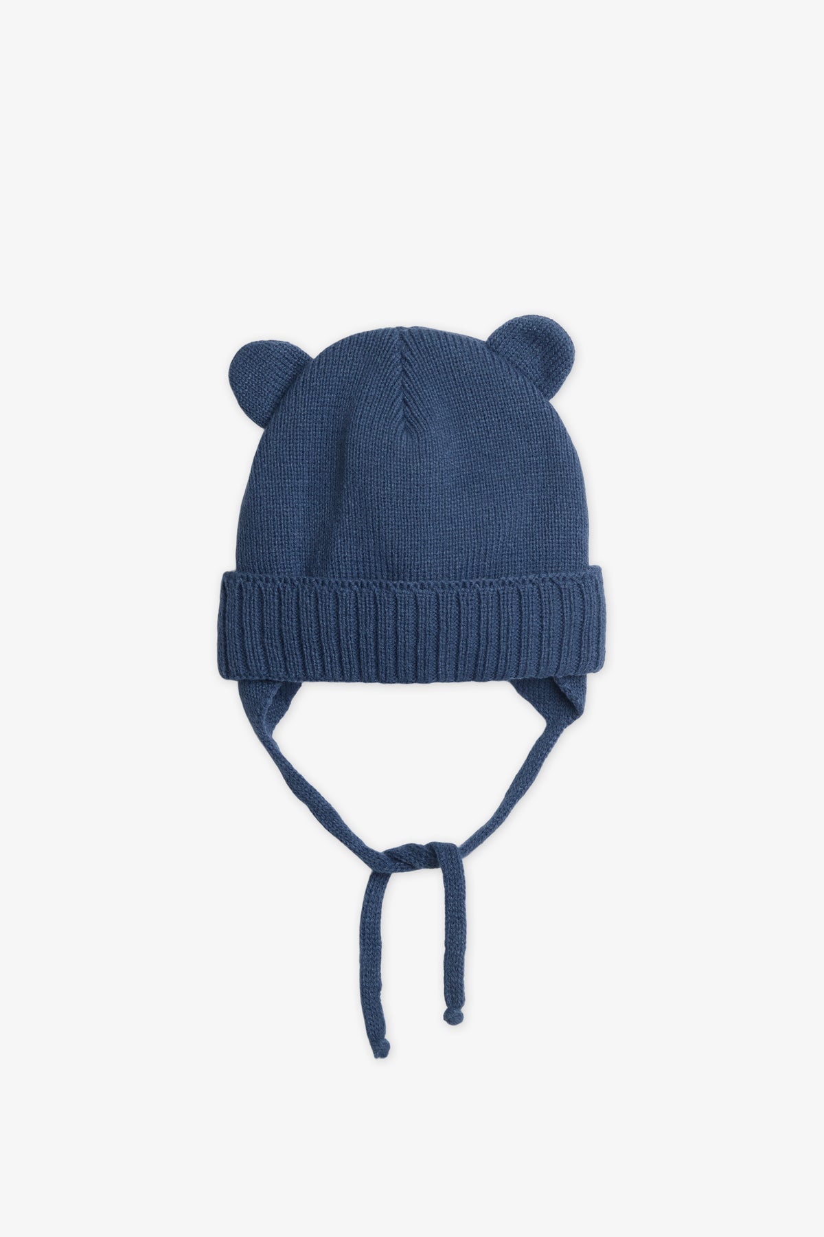 Tuque douce à cordon - Bébé garçon && BLEU