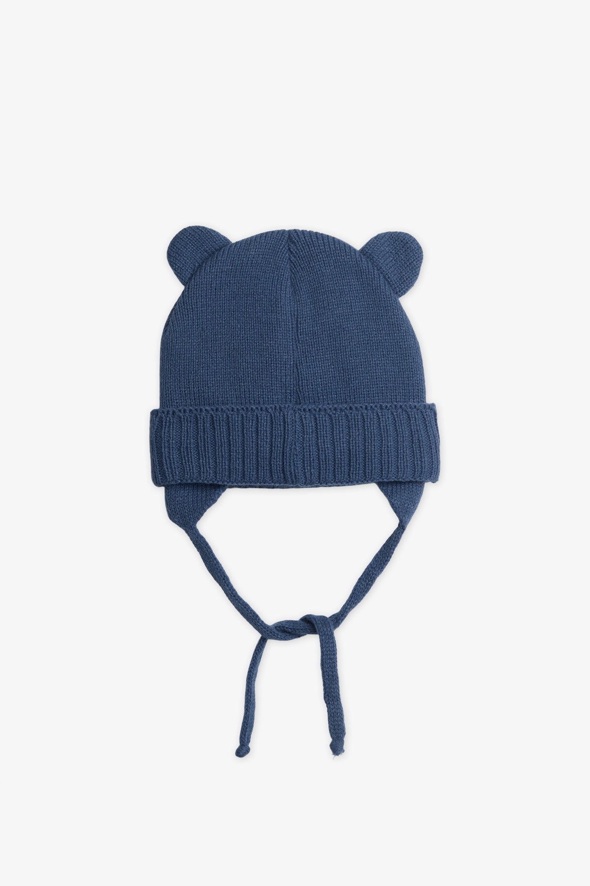 Tuque douce à cordon - Bébé garçon && BLEU