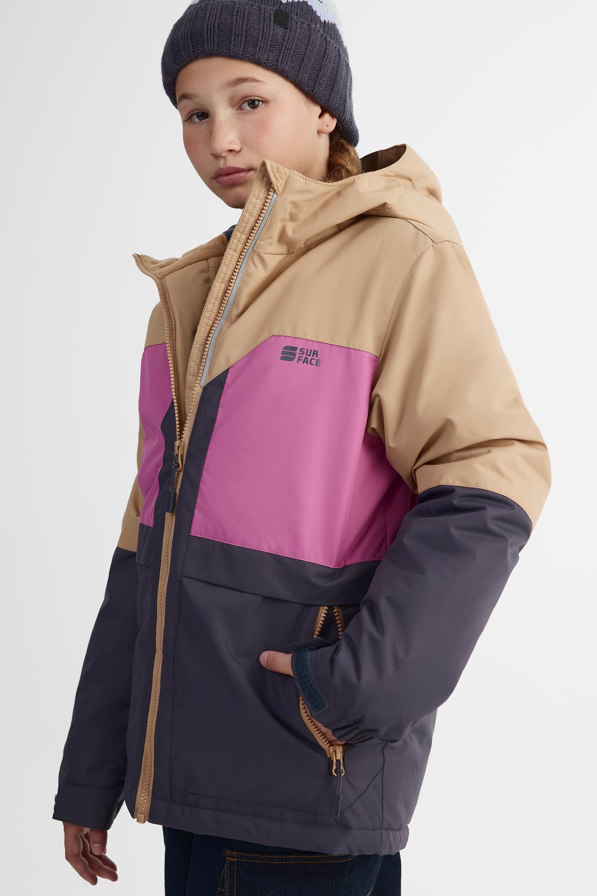 Manteau de ski coupe-vent - Ado fille && BRONZÉ