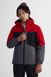 Manteau de ski en toile canvas - Ado garçon && ROUGE