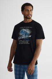 T-shirt à manches courtes - Homme && NOIR